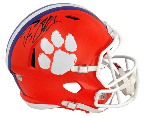 DJ Uiagalelei Signed Clemson Riddell Full Size Replica Helmet - (Fanatics COA)