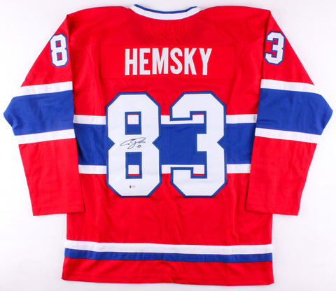 Ales Hemsky Signed Canadiens Jersey (Beckett COA) Montreal Right Winger