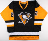 Matt Hunwick Signed Pittsburgh Penguins Jersey (Beckett) 35th Pick 1996 Draft