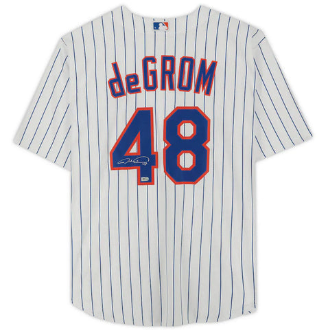 Jacob DeGrom Signed #48 Mets Nike Jersey Mint Autograph MLB holo Fanatics COA CY