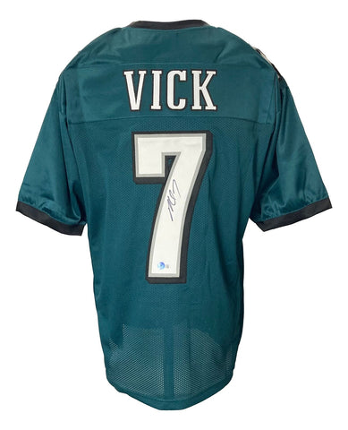 Michael Vick Signed Custom Green Pro-Style Football Jersey BAS ITP