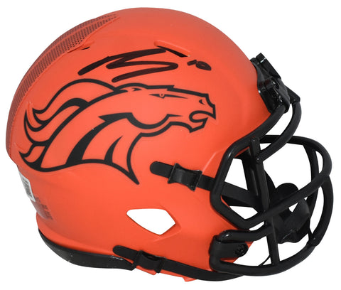 BO NIX AUTOGRAPHED DENVER BRONCOS RAVE SPEED MINI HELMET BECKETT