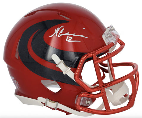 Nico Collins Autographed Houston Texans Battle Red Speed Mini Helmet Fanatics