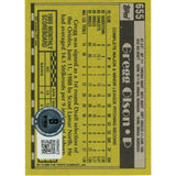 Gregg Olson Signed Baltimore Orioles 90 Topps Slabbed Trading Card Beckett 48984