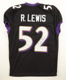 Ray Lewis Signed Baltimore Ravens Pro Cut Black Jersey (Beckett) 13xPro Bowl L.B