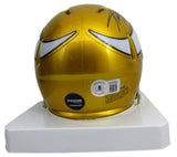 Adrian Peterson Autographed Mini Speed Flash Football Helmet Vikings Beckett