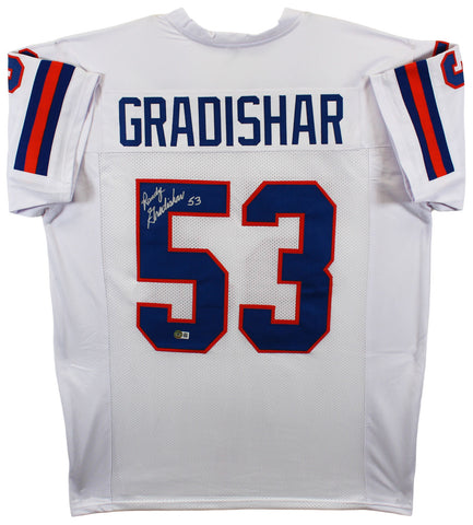 Randy Gradishar Authentic Signed White Throwback Pro Style Jersey BAS Witnessed