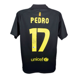 Pedro Signed FC Barcelona Away Soccer Jersey #17 with Beckett COA