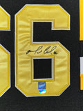 FRAMED PITTSBURGH PENGUINS MARIO LEMIEUX AUTOGRAPHED SIGNED JERSEY FRAMEWORTH