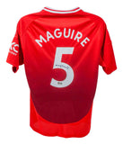 Harry Maguire Signed Manchester United Adidas Soccer Jersey /Beckett/Centre-Back