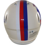 Randy Moss Autographed New England Patriots Authentic Retro Helmet Beckett 56320
