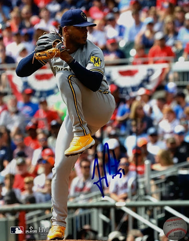 Brewers All Star Pitcher FREDDY PERALTA Signed 8x10 Photo #7 AUTO