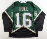 Brett Hull Signed Dallas Stars Jersey (Beckett) 1999 Stanley Cup Champion / HOF