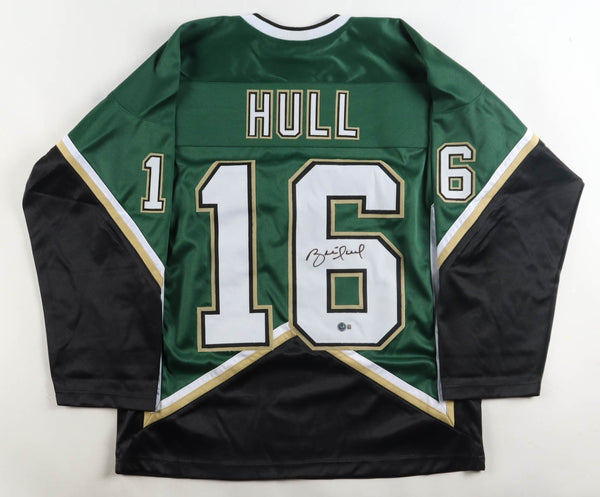 Brett Hull Signed Dallas Stars Jersey (Beckett) 1999 Stanley Cup Champion / HOF