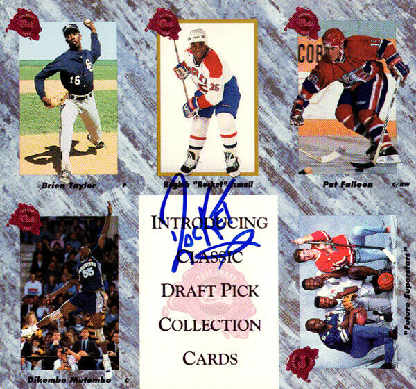 Rocket Ismail Autographed 1991 Draft Pick Collection Uncut Sheet PSA W64402