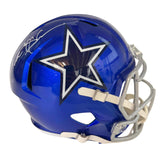 Autographed/Signed Deion Sanders Cowboys Flash Full Size Replica Helmet BAS COA