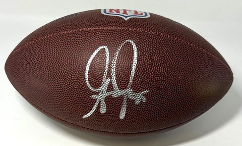 Packers SB Champ GREG JENNINGS Signed Wilson NFL Replica Football AUTO - BAS