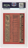 Vince Coleman Signed Cardinals 1986 Topps Baseball Trading Card #370 - (PSA E...