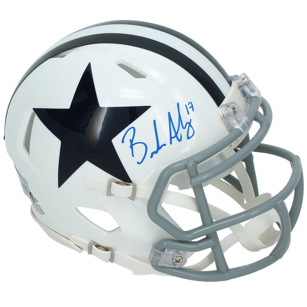 Brandon Aubrey Autographed Dallas Cowboys Throwback Speed Mini Helmet Beckett