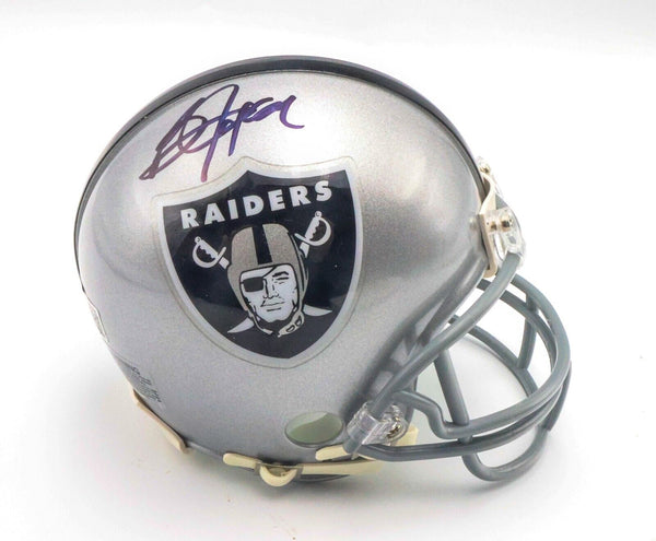Bo Jackson Autographed Raiders Mini Helmet JSA COA