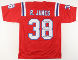 Roland James Signed New England Patriots Jersey Twice Inscribed (JSA COA) R.B.