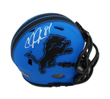 Calvin Johnson Signed Detroit Lions Speed Rave NFL Mini Helmet
