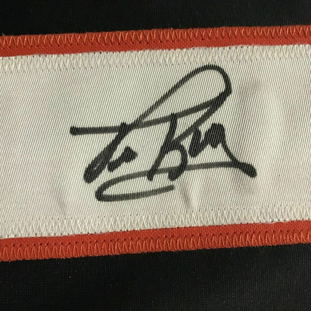 FRAMED Autographed/Signed TIM KERR 33x42 Philadelphia Black Jersey JSA ...