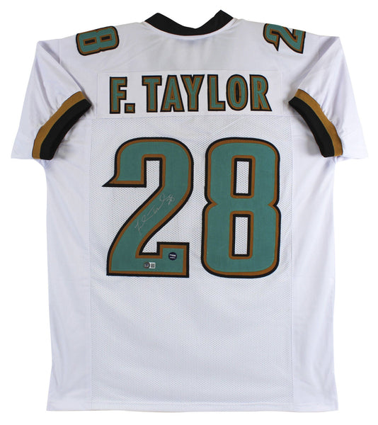 Fred Taylor Authentic Signed White Pro Style Jersey Autographed BAS Witnessed