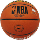 JOHN STOCKTON & KARL MALONE AUTOGRAPHED JAZZ LOGO BASKETBALL BECKETT 235782