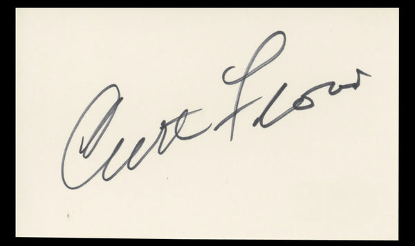 Cardinals Curt Flood Authentic Signed 3x5 Index Card Autographed BAS #BT01215