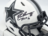 Drew Pearson Autographed Cowboys Lunar Eclipse Mini Helmet HOF 21 Beckett