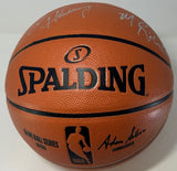 Warriors CHRIS MULLIN TIM HARDAWAY & MITCH RICHMOND Signed Rep Basketball AUTO