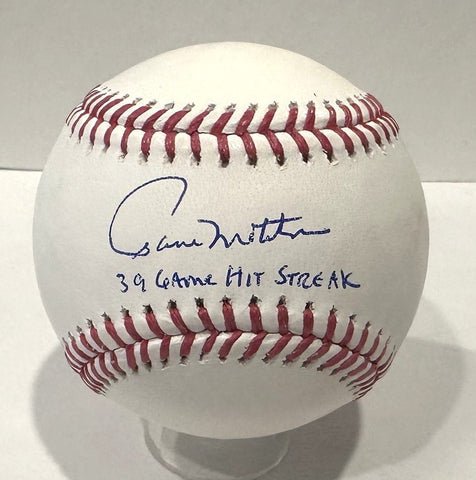 PAUL MOLITOR - Signed Official Baseball AUTO w/ 39 gm Hit Streak - Brewers - BAS