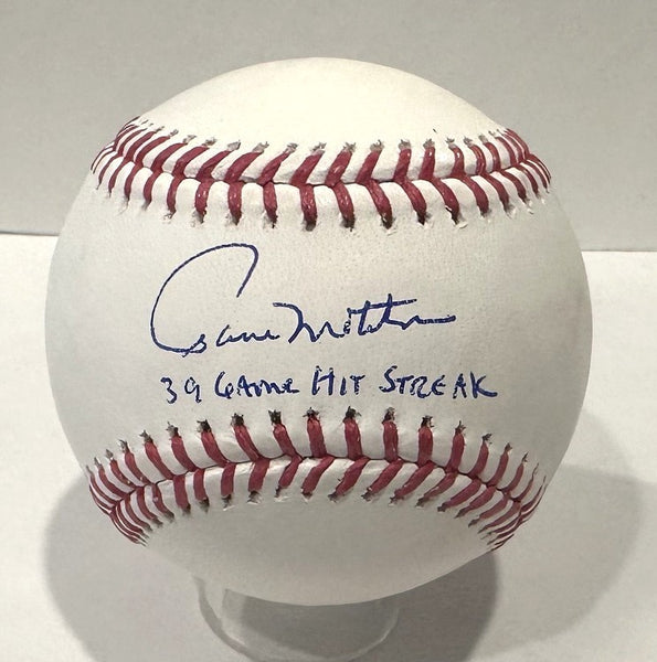 PAUL MOLITOR - Signed Official Baseball AUTO w/ 39 gm Hit Streak - Brewers - BAS