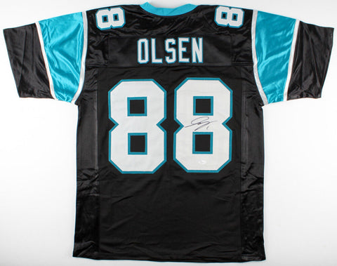 Greg Olsen Signed Carolina Panthers Jersey (JSA) 3xPro Bowl Tight End / Ex Bear