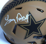 Tony Dorsett Autographed Cowboys 2023 STS Speed Mini Helmet-Beckett W Holo