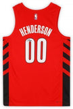 FRMD Scoot Henderson Portland Trail Blazers Signed Jordan Brand Swingman Jersey