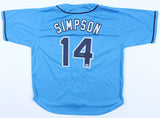 Chandler Simpson Signed Tampa Bay Rays Jersey (Beckett) 2025 Rookie Outfielder
