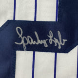 Framed Signed Sparky Lyle 35x39 New York Pinstripe Jersey JSA COA