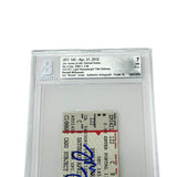 Jon Jones Signed 2012 UFC 145 3rd Title Defense vs Rashad Evans Ticket - BGS 7