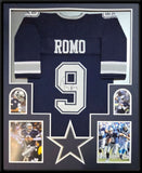 FRAMED DALLAS COWBOYS TONY ROMO AUTOGRAPHED SIGNED JERSEY JSA COA
