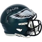 Devonta Smith Signed Eagles Super Bowl LIX Champions Mini Speed Helmet Fanatics