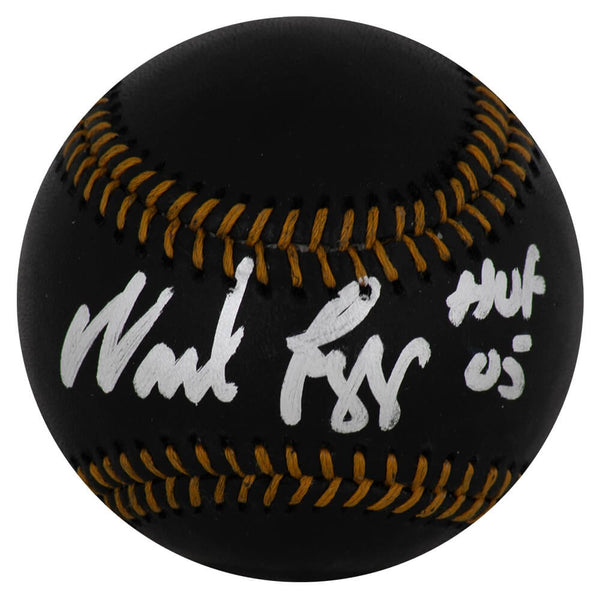Wade Boggs (RED SOX) Signed Rawlings Black MLB Baseball w/HOF'05 -(SCHWARTZ COA)