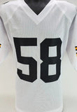 Jack Lambert Signed Pittsburgh Steelers Jersey Inscribed "HOF 90" (Beckett)