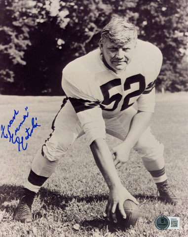 Frank Gatski Autographed Cleveland Browns 8x10 Photo Gunner BAS 45533