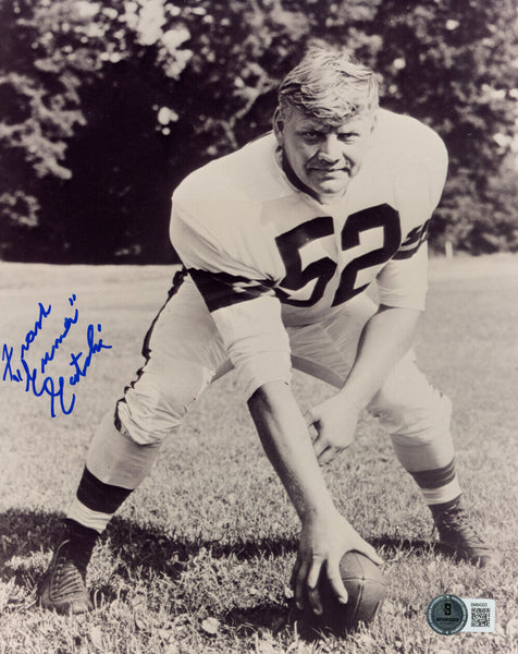Frank Gatski Autographed Cleveland Browns 8x10 Photo Gunner BAS 45533