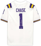 Ja'Marr Chase LSU Tigers Autographed White Nike Game Jersey