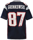 Rob Gronkowski Signed Navy Custom Football Jersey (Radtke / Gronkowski Holo COA)