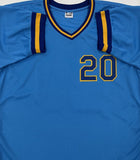 Brewers 1982 AL Champ GORMAN THOMAS Signed Custom Replica Blue Jersey AUTO - JSA