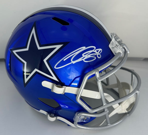 Cowboys CEEDEE LAMB Signed Full Size FLASH Replica Speed Helmet AUTO - FAN